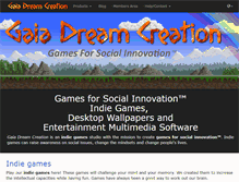 Tablet Screenshot of gaiadreamcreation.com